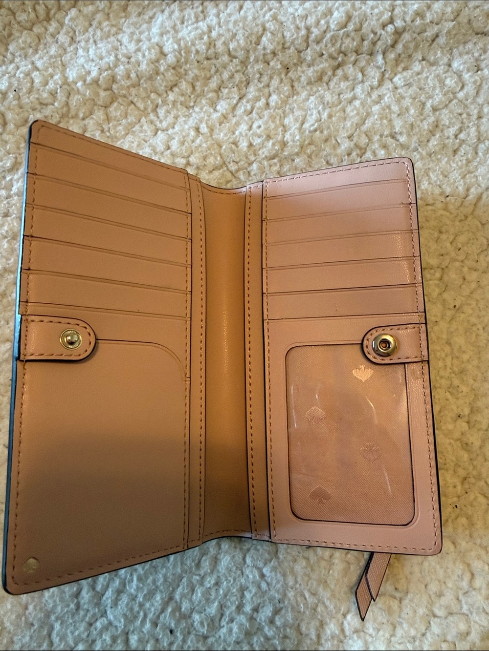 kate spade Pink Floral Long Wallet with Multicolor Blooms - Picture 2 of 2